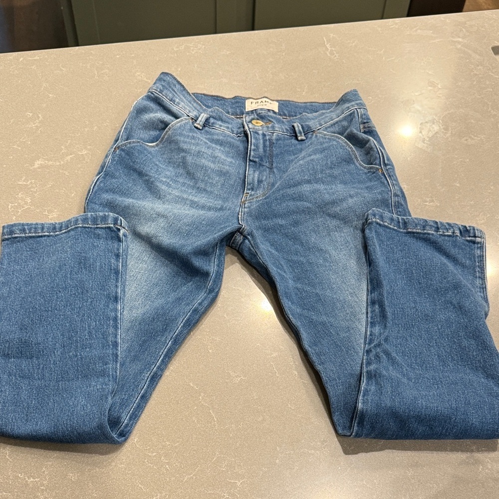 Frame Denim Skinny Blue Jeans